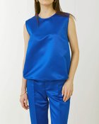 【ドゥクラッセ/DoCLASSE】のジャパンサテン・タックブラウス ロイヤルブルー|ID: prp329100004934711 ipo3291000000037103203