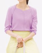 【ドゥクラッセ/DoCLASSE】の総針リブ・ボレロレイヤード風プルオーバー ラベンダー|ID: prp329100004934714 ipo3291000000037103215