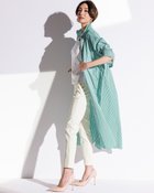 【ドゥクラッセ/DoCLASSE】のコットンストライプ・シャツワンピース グリーン・パターン|ID: prp329100004934715 ipo3291000000037103221