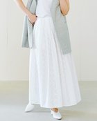 【ドゥクラッセ/DoCLASSE】のエンブロイダリーレース・フレアスカート ホワイト|ID: prp329100004934721 ipo3291000000037258092
