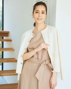 【ドゥクラッセ/DoCLASSE】のコットンミラノ・Cカラージャケット オフホワイト|ID: prp329100004934724 ipo3291000000037093451