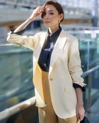 【ドゥクラッセ/DoCLASSE】のリネン混サテン・スマートジャケット 人気、トレンドファッション・服の通販 founy(ファニー) ファッション Fashion レディースファッション Fashion for Women アウター Coat / Outerwear Collection レディースジャケット・軽アウター Jackets サテン Satin, Glossy Fabric シンプル Simple, Minimal ジャケット Jacket, Outerwear スマート Smart, Elegant フォルム Silhouette, Form ボックス Boxy, Box Shape リネン Linen, Linen Fabric 人気 Popular, Best Seller 夏 Summer thumbnail エクルー|ID: prp329100004934728 ipo3291000000037035201