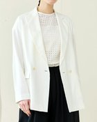 【ドゥクラッセ/DoCLASSE】のフレンチリネン・ストレッチジャケット 人気、トレンドファッション・服の通販 founy(ファニー) ファッション Fashion レディースファッション Fashion for Women アウター Coat / Outerwear Collection レディースジャケット・軽アウター Jackets イタリア Italy カッティング Cutting Detail ジャケット Jacket, Outerwear スタイリッシュ Stylish, Fashionable スマート Smart, Elegant セットアップ Set-Up, Coordinated Outfit ダブル Double, Double-Breasted テーラード Tailored, Tailored Fit なめらか Smooth, Silky Texture フェミニン Feminine, Girly フランス France, French フレア Flare, Flared フレンチ French, French Style ベスト Vest, Waistcoat マニッシュ Mannish, Boyish メンズ Men's, Menswear ラグジュアリー Luxury, Elegant リネン Linen, Linen Fabric おすすめ Recommended / Our Picks 夏 Summer ビジネス 仕事 通勤 Business / Work / Commuting thumbnail ホワイト|ID: prp329100004934734 ipo3291000000037035224