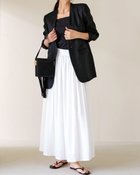 【ドゥクラッセ/DoCLASSE】の66番手オランダリネン・フレアスカート 人気、トレンドファッション・服の通販 founy(ファニー) ファッション Fashion レディースファッション Fashion for Women スカート Skirts Aライン・フレアスカート A-Line & Flared Skirts なめらか Smooth, Silky Texture ギャザー Gathered, Ruffled ティアード Tiered, Tiered Style リネン Linen, Linen Fabric 夏 Summer thumbnail ホワイト|ID: prp329100004934736 ipo3291000000037035233