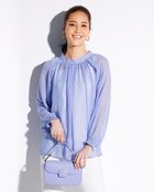 【ドゥクラッセ/DoCLASSE】のドビーシフォン・タックブラウス サックス|ID: prp329100004934738 ipo3291000000037258109