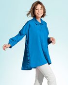 【ドゥクラッセ/DoCLASSE】のタイプライター・サイドフリルシャツ 人気、トレンドファッション・服の通販 founy(ファニー) ファッション Fashion レディースファッション Fashion for Women トップス・カットソー Cut & Sew Tops シャツ・ブラウス・オフィスカジュアル Elegant Blouses & Button-Ups なめらか Smooth, Silky Texture タイプライター Typewriter Fabric, Crisp Cotton チュニック Tunic, Long Top フェミニン Feminine, Girly フォルム Silhouette, Form フリル Frill, Ruffle フレア Flare, Flared thumbnail ブルー|ID: prp329100004934749 ipo3291000000037035278