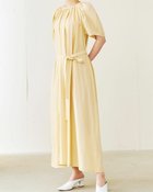 【ドゥクラッセ/DoCLASSE】の塩縮コットン・ギャザーワンピース ペールイエロー|ID: prp329100004934750 ipo3291000000037140862