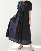 【ドゥクラッセ/DoCLASSE】の塩縮コットン・ギャザーワンピース ダークネイビー|ID: prp329100004934750 ipo3291000000037140864