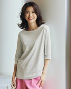 【ドゥクラッセ/DoCLASSE】のハイカウントコットン・ボートネック/7分袖 人気、トレンドファッション・服の通販 founy(ファニー) ファッション Fashion レディースファッション Fashion for Women トップス・カットソー Cut & Sew Tops カットソー・ベーシックTシャツ Cut-and-Sewn Tops / Stretch Tees & Basics インナー Innerwear カットソー Cut and Sewn Top シンプル Simple, Minimal ジャケット Jacket, Outerwear なめらか Smooth, Silky Texture thumbnail グレー|ID: prp329100004934752 ipo3291000000037035289