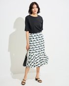 【ドゥクラッセ/DoCLASSE】のリネンコットン・マーメイドスカート ネイビーパターン|ID: prp329100004934757 ipo3291000000037035305