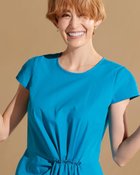 【ドゥクラッセ/DoCLASSE】のタックギャザー・フィット&フレアドレス ブルー|ID: prp329100004934759 ipo3291000000037140868