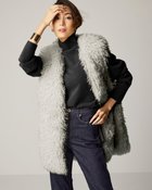 【ドゥクラッセ/DoCLASSE】のエコファー・カルガンラム調ジレ グレー|ID: prp329100004934762 ipo3291000000037035321