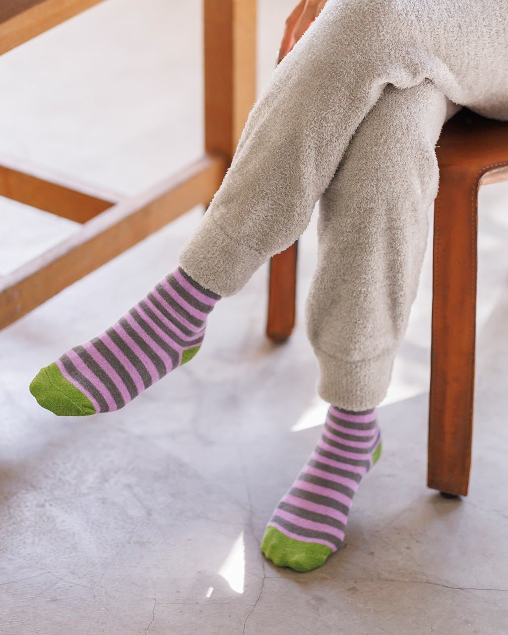 【ヌックル/Nukle】のNukle・スフレボーダーソックス インテリア・キッズ・メンズ・レディースファッション・服の通販 founy(ファニー) 　ファッション　Fashion　レディースファッション　Fashion for Women　ソックス&靴下　Socks & Hosiery　オレンジ　Orange　くるぶし　Ankle-Length　ソックス　Socks, Hosiery　パターン　Pattern, Design Print　フィット　Fit, Slim Fit　ボーダー　Border, Stripe　ミックス　Mix, Mixed Style　リラックス　Relax, Relaxed Fit　グリーン・パターン|ID: prp329100004934765 ipo3291000000037035331