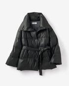 【ドゥクラッセ/DoCLASSE】のレザータッチ・エコダウンコート ブラック|ID: prp329100004934768 ipo3291000000037035340