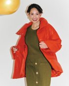 【ドゥクラッセ/DoCLASSE】のレザータッチ・エコダウンコート レッド|ID: prp329100004934768 ipo3291000000037258153