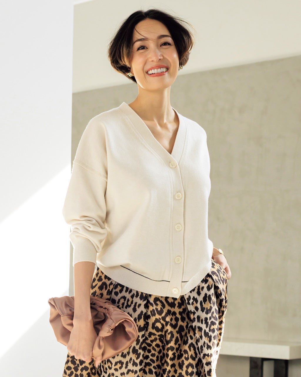 【ドゥクラッセ/DoCLASSE】の天竺編み・針抜きデザインカーディガン 人気、トレンドファッション・服の通販 founy(ファニー) 　ファッション　Fashion　レディースファッション　Fashion for Women　トップス・カットソー　Cut & Sew Tops　カーディガン・羽織り　Layered Style Cardigans　なめらか　Smooth, Silky Texture　カーディガン　Cardigan, Knitwear　ショート　Short, Short Length　 other-1|ID: prp329100004934769 ipo3291000000037035341