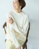 【ドゥクラッセ/DoCLASSE】のウール混フラッフィー・ボタンデザインニット オフホワイト|ID: prp329100004934772 ipo3291000000037258166