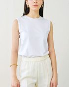 【ドゥクラッセ/DoCLASSE】のバイオ加工超長綿/ノースリーブ ホワイト|ID: prp329100004934776 ipo3291000000037098642
