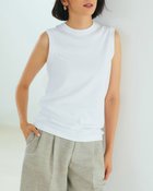 【ドゥクラッセ/DoCLASSE】のピュアコットンスムース/ノースリーブ ホワイト|ID: prp329100004934778 ipo3291000000037035378