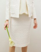 【ドゥクラッセ/DoCLASSE】のスラブ綿ツイード・スカート オフホワイト|ID: prp329100004934785 ipo3291000000037140924