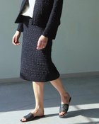 【ドゥクラッセ/DoCLASSE】のスラブ綿ツイード・スカート ネイビー|ID: prp329100004934785 ipo3291000000037140925