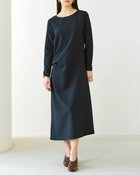 【ドゥクラッセ/DoCLASSE】のストレッチWクロス・立体タックワンピース ダークネイビー|ID: prp329100004934789 ipo3291000000037103266