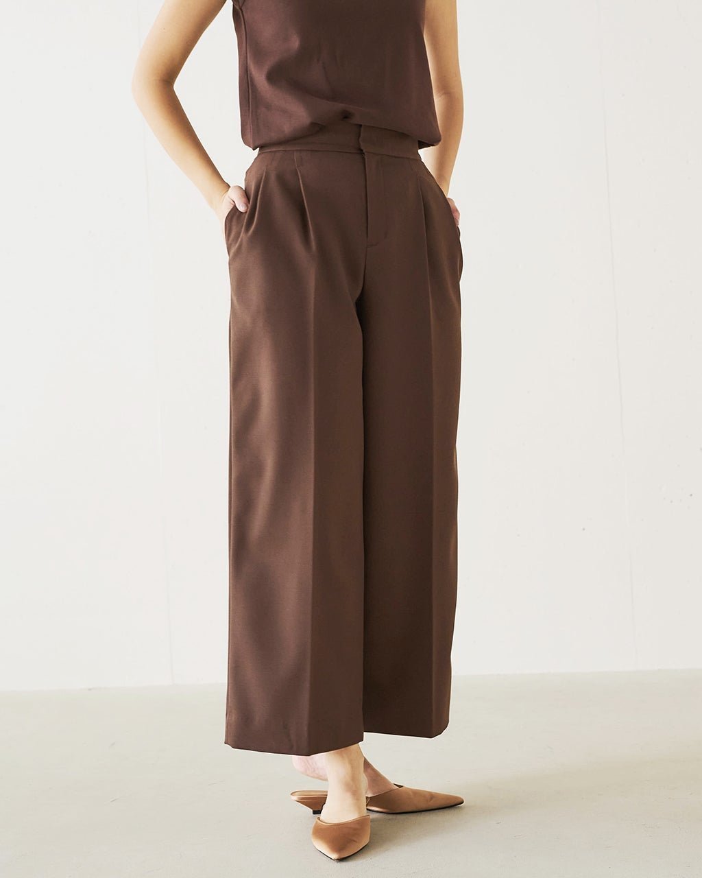 【ドゥクラッセ/DoCLASSE】のヴァージンウールMIX・ワイドレッグパンツ 人気、トレンドファッション・服の通販 founy(ファニー) 　ファッション　Fashion　レディースファッション　Fashion for Women　パンツ　Pants & Trousers　ドット　Polka Dot, Dot Pattern　夏　Summer　春　Spring　S/S・春夏　SS, Spring/Summer, Warm Season　 other-1|ID: prp329100004934804 ipo3291000000037035469