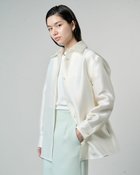 【ドゥクラッセ/DoCLASSE】のオクタダブルクロス・オーバーサイズシャツ 人気、トレンドファッション・服の通販 founy(ファニー) ファッション Fashion レディースファッション Fashion for Women トップス・カットソー Cut & Sew Tops シャツ・ブラウス・オフィスカジュアル Elegant Blouses & Button-Ups シルク Silk, 100% Silk フォルム Silhouette, Form thumbnail ホワイト|ID: prp329100004934820 ipo3291000000037035510