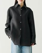 【ドゥクラッセ/DoCLASSE】のオクタダブルクロス・オーバーサイズシャツ 人気、トレンドファッション・服の通販 founy(ファニー) ファッション Fashion レディースファッション Fashion for Women トップス・カットソー Cut & Sew Tops シャツ・ブラウス・オフィスカジュアル Elegant Blouses & Button-Ups シルク Silk, 100% Silk フォルム Silhouette, Form thumbnail ブラック|ID: prp329100004934820 ipo3291000000037035511