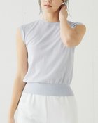 【ドゥクラッセ/DoCLASSE】の綿シルクニット・スリーブレストップス グレー|ID: prp329100004934828 ipo3291000000037141009