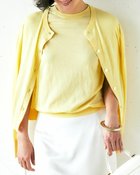 【ドゥクラッセ/DoCLASSE】の綿シルクニット・クルーカーディガン 人気、トレンドファッション・服の通販 founy(ファニー) ファッション Fashion レディースファッション Fashion for Women トップス・カットソー Cut & Sew Tops ニット Knit Tops & Sweaters カーディガン・羽織り Layered Style Cardigans おすすめ Recommended / Our Picks アンサンブル Ensemble Set カーディガン Cardigan, Knitwear サマー Summer, Summer Style シルク Silk, 100% Silk ノースリーブ Sleeveless, No-Sleeve バランス Balance, Style Balance thumbnail イエロー|ID: prp329100004934830 ipo3291000000037035552
