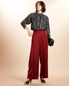 【ドゥクラッセ/DoCLASSE】のとろみドレープ・タックワイドパンツ 人気、トレンドファッション・服の通販 founy(ファニー) ファッション Fashion レディースファッション Fashion for Women パンツ Pants & Trousers とろみ Fluid, Flowy Fabric エレガント 上品 Elegant センター Center, Center Line thumbnail ワイン|ID: prp329100004934836 ipo3291000000037035572