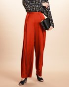 【ドゥクラッセ/DoCLASSE】のとろみドレープ・タックワイドパンツ スカーレット|ID: prp329100004934836 ipo3291000000037098684