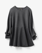 【ドゥクラッセ/DoCLASSE】のスリークポンチ・ペプラムトップス 人気、トレンドファッション・服の通販 founy(ファニー) ファッション Fashion レディースファッション Fashion for Women トップス・カットソー Cut & Sew Tops シャツ・ブラウス・オフィスカジュアル Elegant Blouses & Button-Ups ロングTシャツ・Tシャツ Longline T-Shirts & Tees カットソー・ベーシックTシャツ Cut-and-Sewn Tops / Stretch Tees & Basics なめらか Smooth, Silky Texture カットソー Cut and Sewn Top ペプラム Peplum, Flared Hem thumbnail グレー|ID: prp329100004934837 ipo3291000000037035575