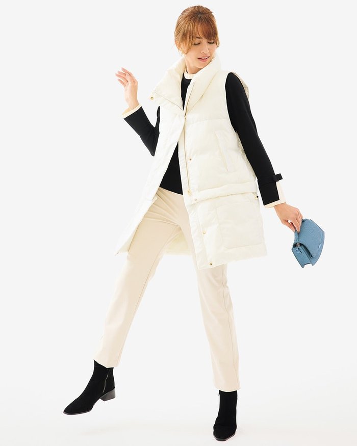 【ドゥクラッセ/DoCLASSE】のエコダウン・2WAYモードジレ インテリア・キッズ・メンズ・レディースファッション・服の通販 founy(ファウニー) https://founy.com/ ファッション Fashion レディースファッション Fashion for Women アウター Coat / Outerwear Collection トップス・カットソー Cut & Sew Tops ベスト&ジレ / 重ね着スタイル Vests & Gilets スタイリッシュ Stylish, Fashionable ダウン Down, Puffer ロング Long, Long-Length 秋 Autumn |ID: prp329100004934838 ipo3291000000037258360