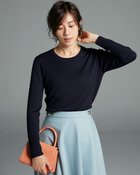 【ドゥクラッセ/DoCLASSE】のカリアッジ・リブクルーネック 人気、トレンドファッション・服の通販 founy(ファニー) ファッション Fashion レディースファッション Fashion for Women トップス・カットソー Cut & Sew Tops ニット Knit Tops & Sweaters なめらか Smooth, Silky Texture イタリア Italy インナー Innerwear シンプル Simple, Minimal セーター Sweater, Knitwear ミラノ Milano Style, Italian-Inspired thumbnail ミッドナイトブルー|ID: prp329100004934841 ipo3291000000037035590