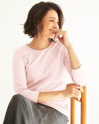 【ドゥクラッセ/DoCLASSE】のクルーネック/7分袖・ドゥクラッセTシャツ ソフトピンク|ID: prp329100004934848 ipo3291000000037246956