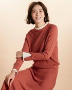 【ドゥクラッセ/DoCLASSE】のプリーツ衿・ニットプルオーバー テラコッタ|ID: prp329100004934854 ipo3291000000037103326