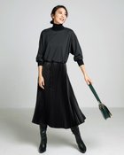 【ドゥクラッセ/DoCLASSE】のハイネック・艶プリーツワンピース ブラック|ID: prp329100004934855 ipo3291000000037258389