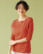 【ドゥクラッセ/DoCLASSE】のボートネック/7分袖・ドゥクラッセTシャツ(58cm丈) 人気、トレンドファッション・服の通販 founy(ファニー) ファッション Fashion レディースファッション Fashion for Women トップス・カットソー Cut & Sew Tops シャツ・ブラウス・オフィスカジュアル Elegant Blouses & Button-Ups ロングTシャツ・Tシャツ Longline T-Shirts & Tees カットソー・ベーシックTシャツ Cut-and-Sewn Tops / Stretch Tees & Basics カットソー Cut and Sewn Top 人気 Popular, Best Seller thumbnail コニャック|ID: prp329100004934856 ipo3291000000037035654