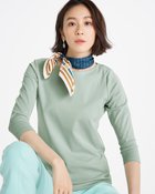 【ドゥクラッセ/DoCLASSE】のボートネック/7分袖・ドゥクラッセTシャツ(58cm丈) グリーングレー|ID: prp329100004934856 ipo3291000000037258412