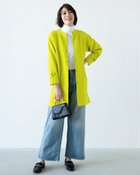 【ドゥクラッセ/DoCLASSE】のミラノリブ・ハイクルーニットコート イエロー|ID: prp329100004934863 ipo3291000000037035676