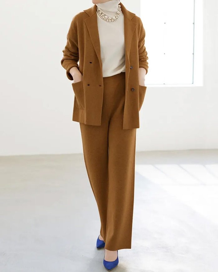 【ドゥクラッセ/DoCLASSE】のイタリア糸・カシミヤ混ニットパンツ インテリア・キッズ・メンズ・レディースファッション・服の通販 founy(ファニー) https://founy.com/ ファッション Fashion レディースファッション Fashion for Women パンツ Pants & Trousers イタリア Italy ジャケット Jacket, Outerwear セットアップ Set-Up, Coordinated Outfit ミラノリブ Milano Rib, Milano Stitch モダン Modern, Contemporary |ID: prp329100004934867 ipo3291000000037141118