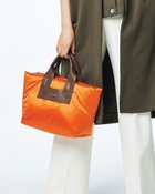 【ドゥクラッセ/DoCLASSE】のレザーハンドル・クッショントートバッグ オレンジ|ID: prp329100004934874 ipo3291000000037094360