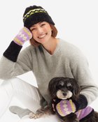 【ヌックル/Nukle】のNukle・テディニットキャップ/柄 ブラック|ID: prp329100004934888 ipo3291000000037035773