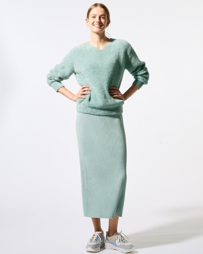 【ヌックル/Nukle】のNukle・スフレリブスカート インテリア・キッズ・メンズ・レディースファッション・服の通販 founy(ファニー) https://founy.com/ ファッション Fashion レディースファッション Fashion for Women スカート Skirts エアリー Airy Texture スリット Slit, Slit Detail なめらか Smooth, Silky Texture ミックス Mix, Mixed Style レギンス Leggings, Stretch Pants ロング Long, Long-Length おすすめ Recommended / Our Picks |ID: prp329100004934889 ipo3291000000037094363