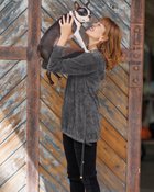 【ヌックル/Nukle】のNukle・スフレボタンデザイントップス 人気、トレンドファッション・服の通販 founy(ファニー) ファッション Fashion レディースファッション Fashion for Women トップス・カットソー Cut & Sew Tops ニット Knit Tops & Sweaters エアリー Airy Texture セーター Sweater, Knitwear なめらか Smooth, Silky Texture ミックス Mix, Mixed Style メタル Metal, Metal Parts リボン Ribbon, Bow thumbnail グレー|ID: prp329100004934890 ipo3291000000037035782