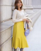 【ドゥクラッセ/DoCLASSE】のエコレザー・マーメイドスカート マスタード|ID: prp329100004934891 ipo3291000000037103349