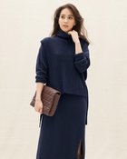 【ドゥクラッセ/DoCLASSE】のイタリア糸・カシミヤ混ニットベスト ネイビー|ID: prp329100004934892 ipo3291000000037103354