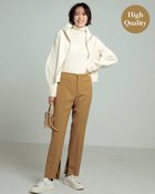 【ドゥクラッセ/DoCLASSE】のウール混ダブルクロス・スリットテーパード 人気、トレンドファッション・服の通販 founy(ファニー) ファッション Fashion レディースファッション Fashion for Women パンツ Pants & Trousers くるぶし Ankle-Length エレガント 上品 Elegant スリット Slit, Slit Detail フィット Fit, Slim Fit フロント Front, Front Design ミックス Mix, Mixed Style thumbnail キャメル|ID: prp329100004934898 ipo3291000000037035807